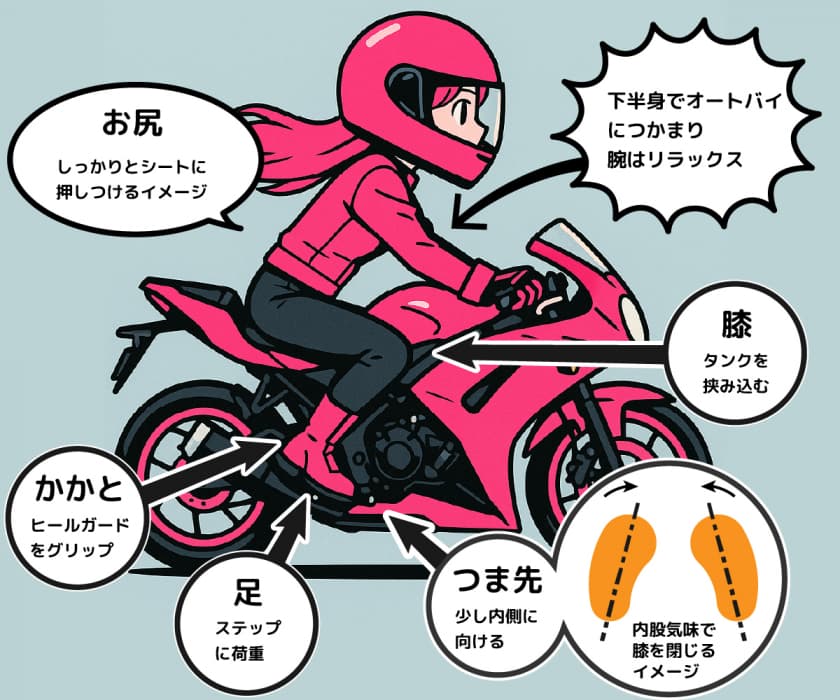 ニーグリップの説明図