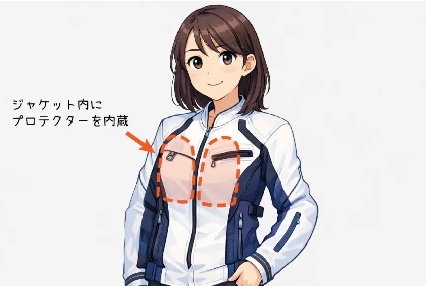 ジャケット内蔵タイプ