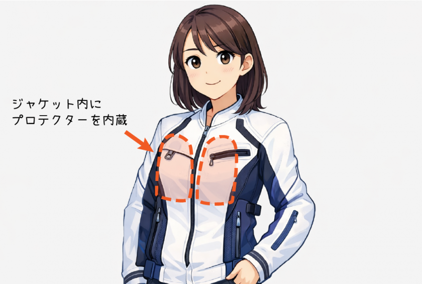 ジャケット内蔵タイプ