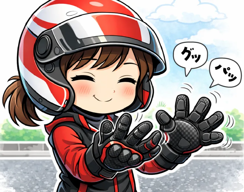 グローブの動きやすさのイメージ